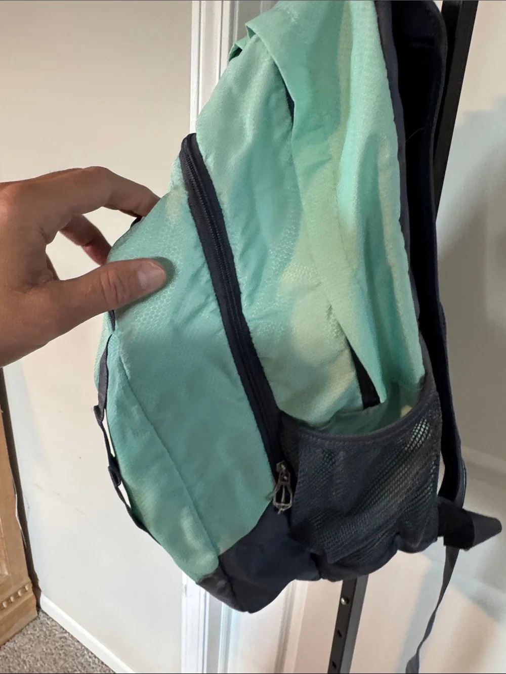 adidas Mint Green Backpack with Black Trim